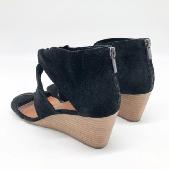 LUCKY BRAND Black Tammanee Wedge Sandal - Picture 4 of 5
